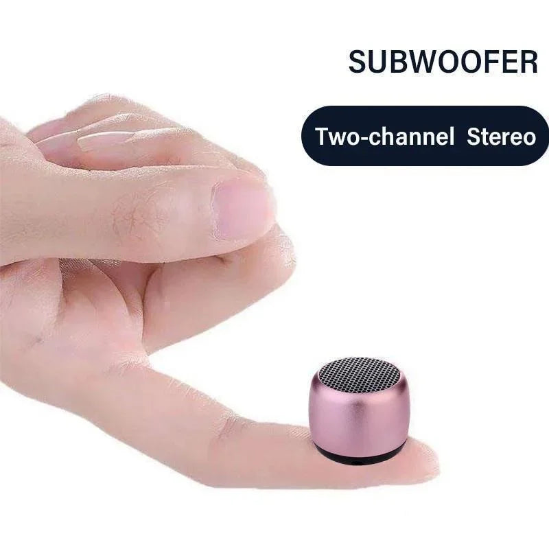 1PC Mini Wireless Bluetooth Speaker Portable Metal Wireless Loudspeaker Mobile Phone Computer Music Player