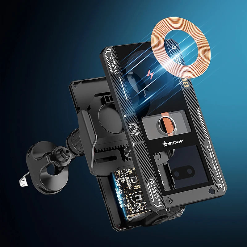 Car Smart Sensing Automatic Clamping Mounts For Samsung iPhone Xiaomi Phone Holder Wireless Charger Mounts 15W/66W Fast Charging