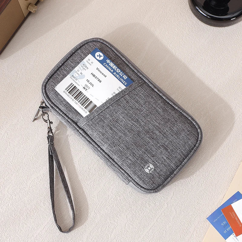 Passport Holder Bag Family Rfid Blocking Passport Wallet Travel Essentials Wallet Travel Document Organizer Credit Cards Case