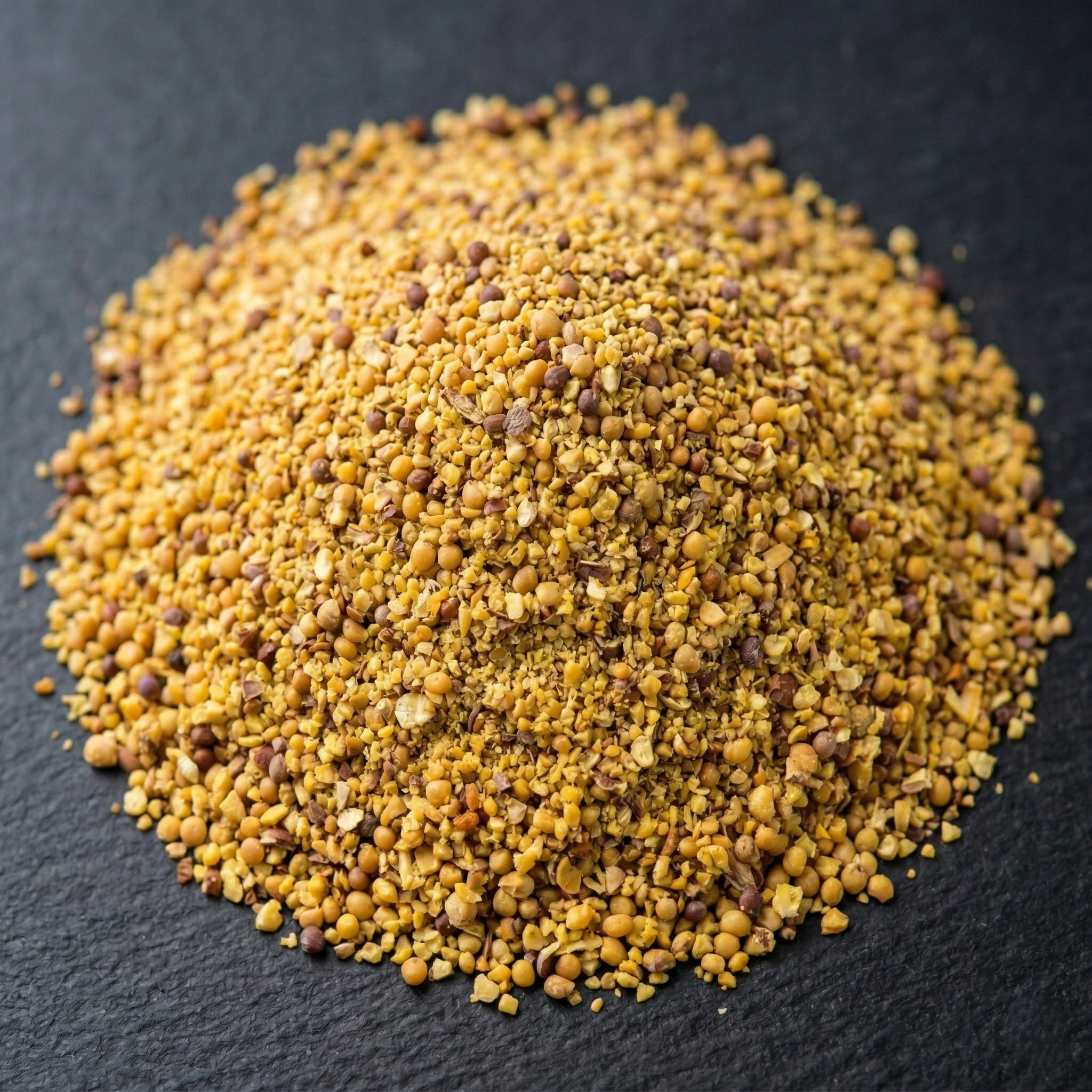 Mustard seeds ground