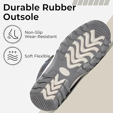 Mishansha Men's Waterproof Snow Boots, Insulated Warm Lined Winter Boot for Cold Weather, Non-Slip Outdoor Trekking Hiking Shoes